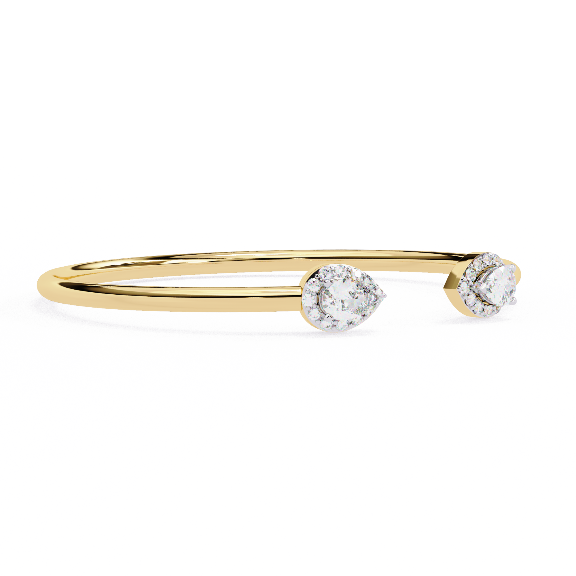 Solitairekart 1.17ct Pear Cut Natural Diamond Bracelet-H Color. VS1 Clarity